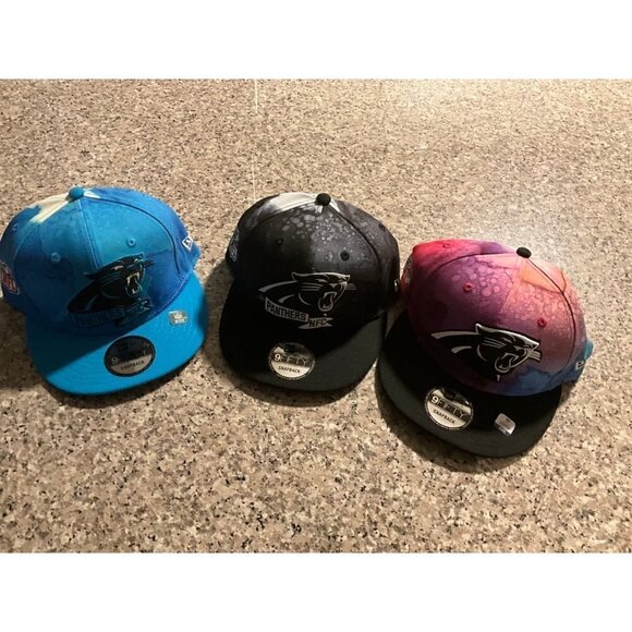 NFL - Carolina Panthers New Era SnapBack Hats Bundle Size Adjustable - Picture 2 of 10